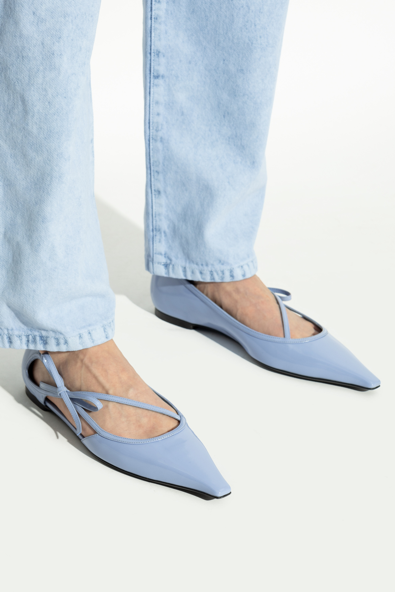 フラットシューズ DOLCE & GABBANA LEATHER BALLET FLATS Dolce & Gabbana Leather ballet flats | Women's Shoes | Vitkac